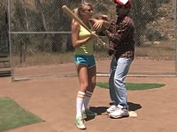 Sexy Baseball Babes Shower and Group Fuck