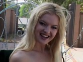 Blonde plays with dildos and rubs one out