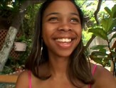 Black Amateur Kimberly Sparkle Straddles A Huge Stud Then Bends Over For A Pounding