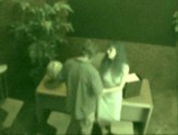 Couple filmed by CCTV fucking on a desk