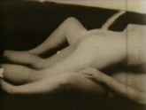Vintage porn with a girl awaits at home