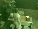 Couple filmed by CCTV fucking on a desk