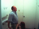 Horney couple goes into bathroom to give head